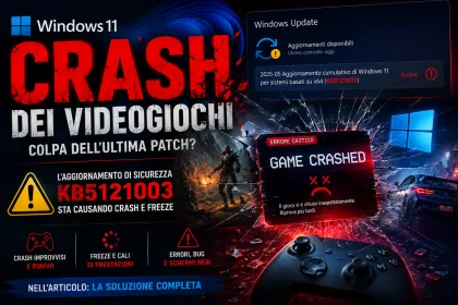 Aggiornamento Windows 11 Crash videogiochi