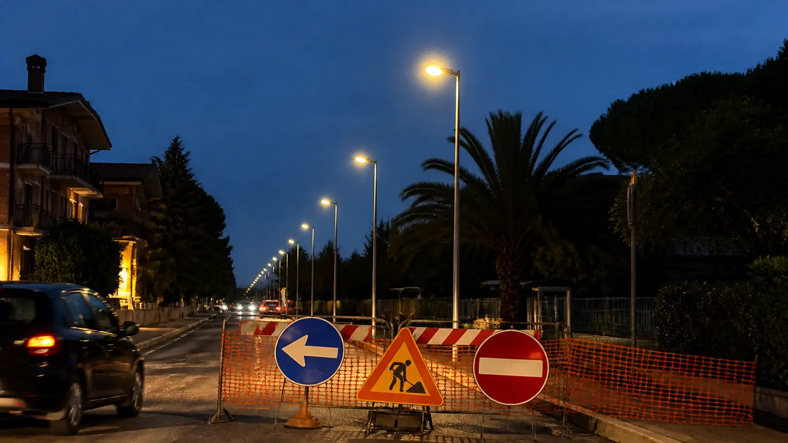 Palidoro, nuova illuminazione pubblica: modifiche alla viabilità dal 15 ottobre