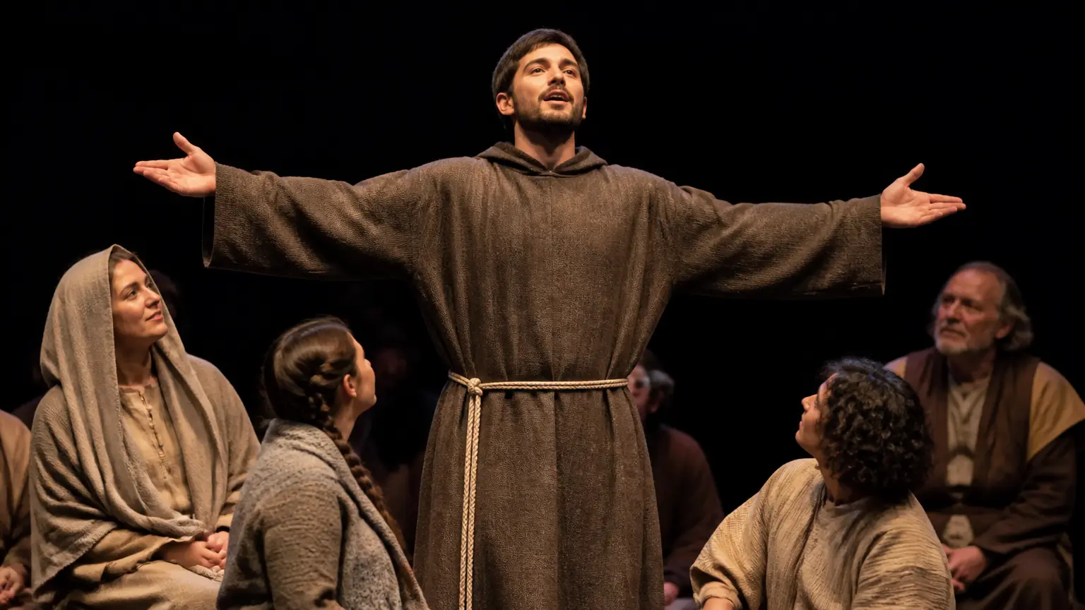 San Francesco va in scena a Testa di Lepre: messaggio di pace a teatro